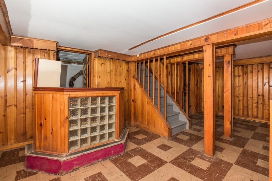 basement of 4 bedroom home for sale at maltz auctions
