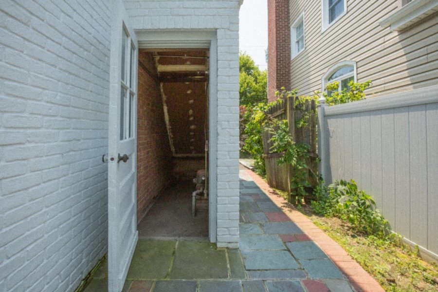 side door of 4 bedroom home for sale at maltz auctions in new york
