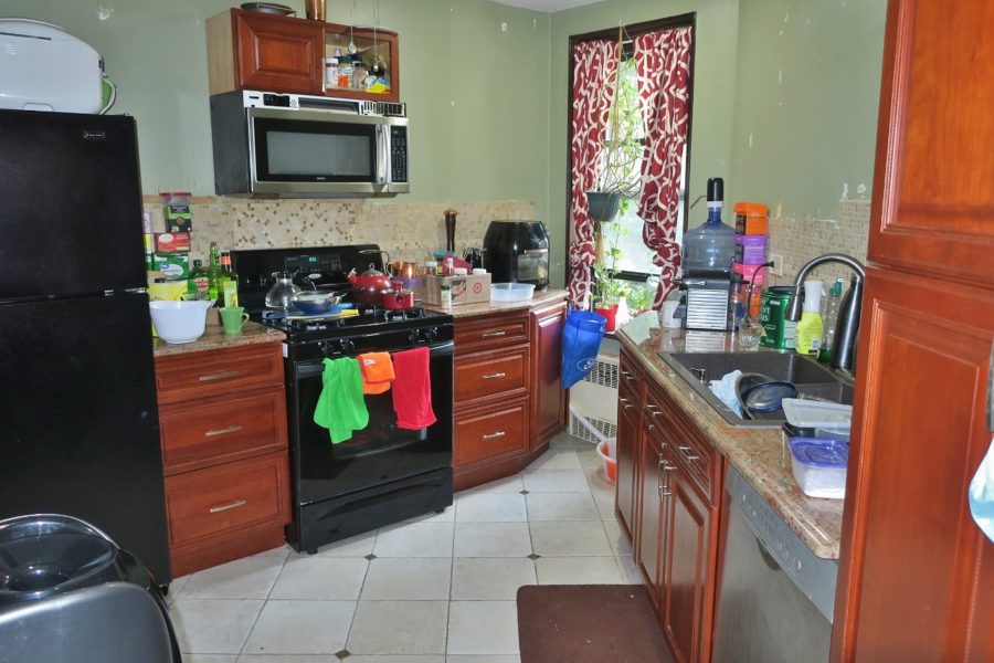 kitchen cabinetry of private home up for sale in New York City