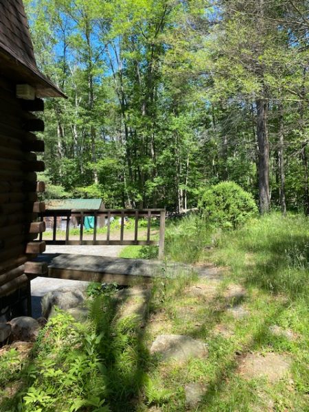 backyard of home for sale at maltz auctions