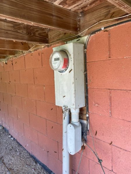 close up of heater on home for sale at maltz auctions